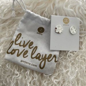Gorjana Silver Disc Earrings